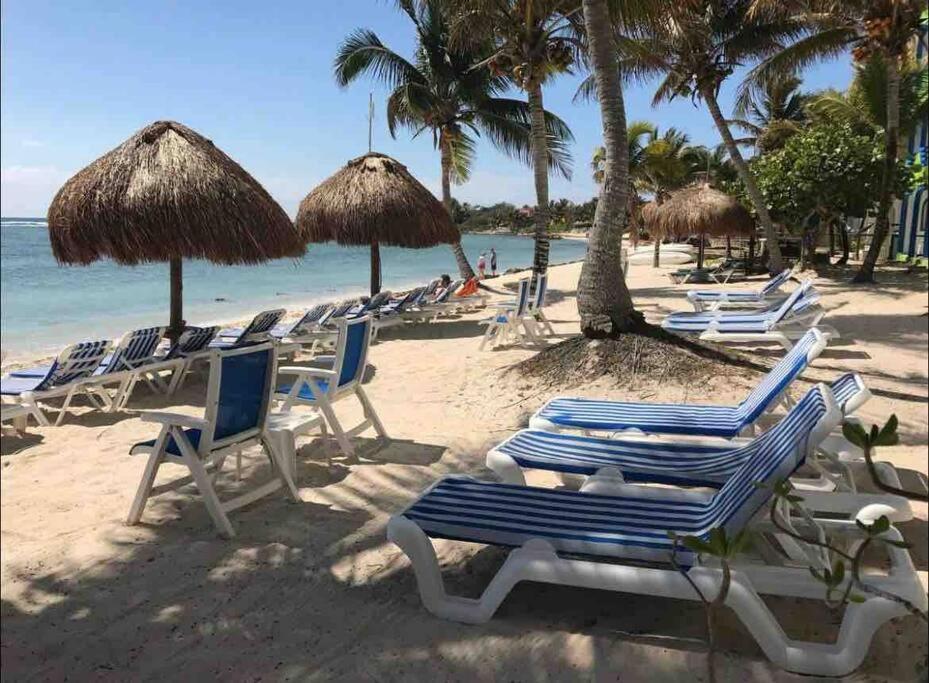 Beachfront Akumal Half Moon Bay Esterno foto