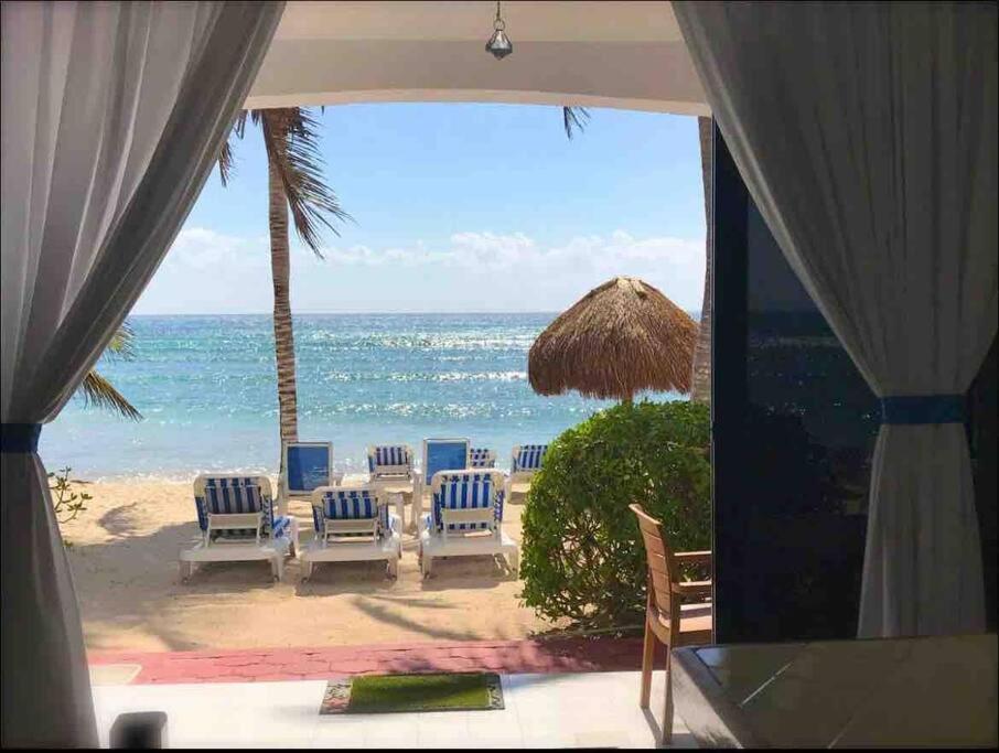 Beachfront Akumal Half Moon Bay Esterno foto