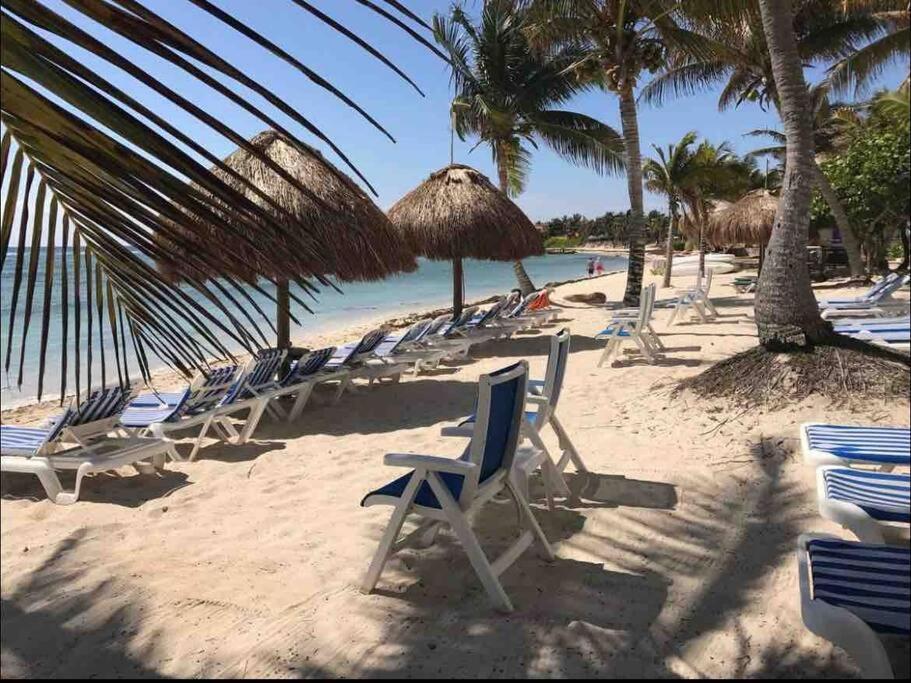 Beachfront Akumal Half Moon Bay Esterno foto